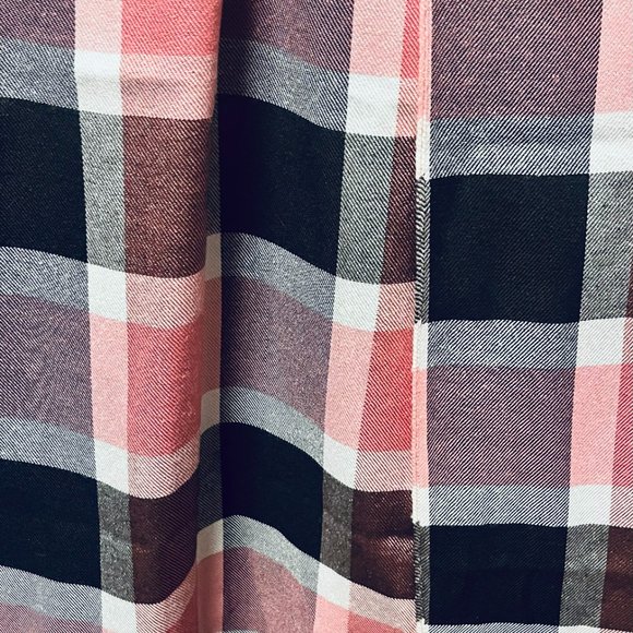 NWT Handmade Scarf by Sana – Pink & Black Check Design - Picture 5 of 11